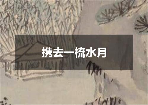 携去一梳水月