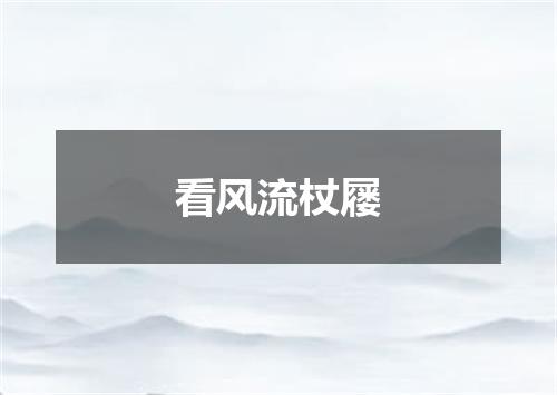 看风流杖屦
