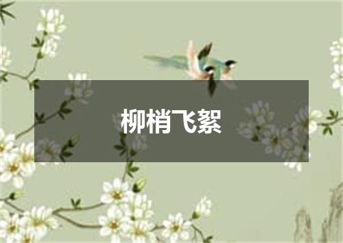柳梢飞絮
