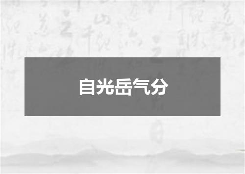 自光岳气分