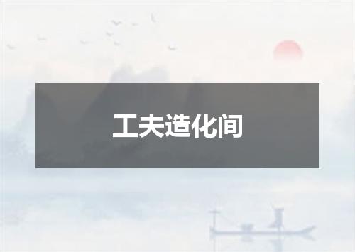 工夫造化间
