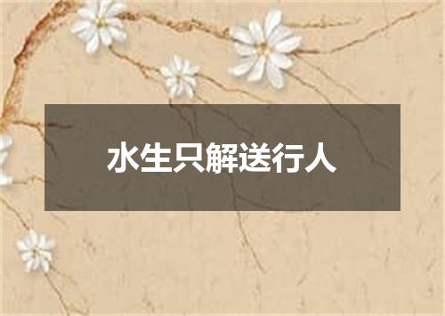水生只解送行人