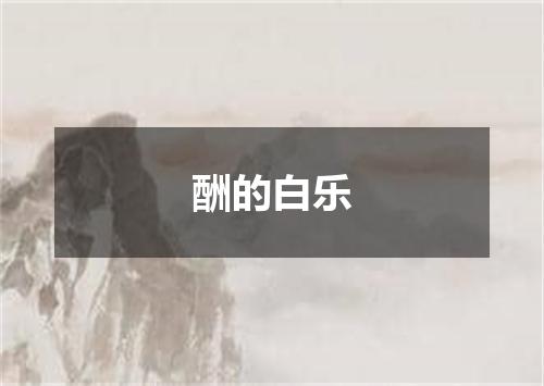 酬的白乐