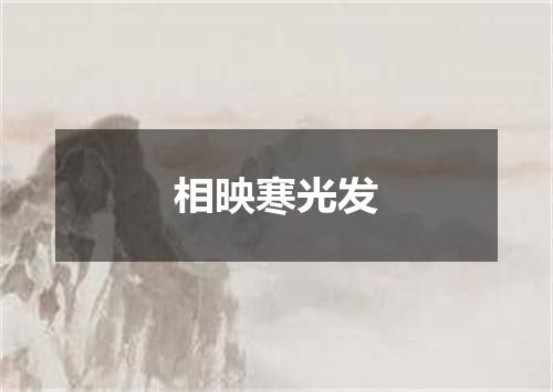 相映寒光发