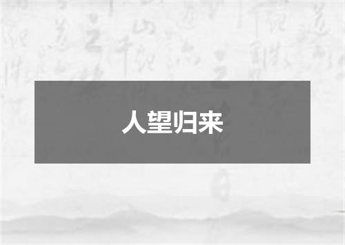人望归来