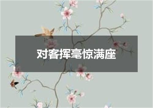 对客挥毫惊满座