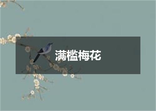 满槛梅花