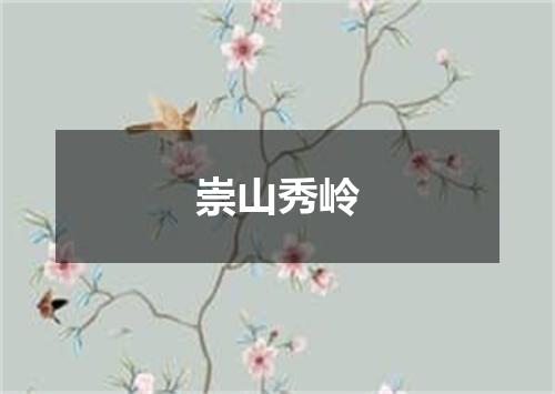 崇山秀岭