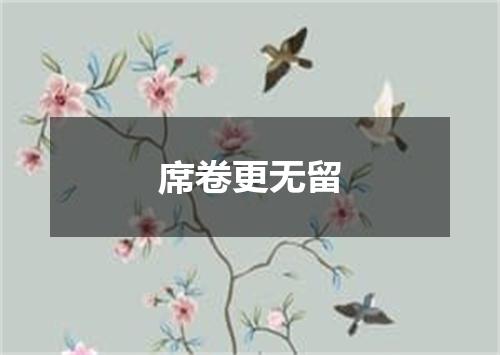 席卷更无留