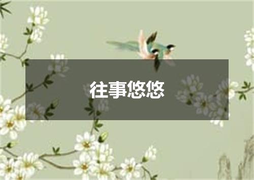 往事悠悠