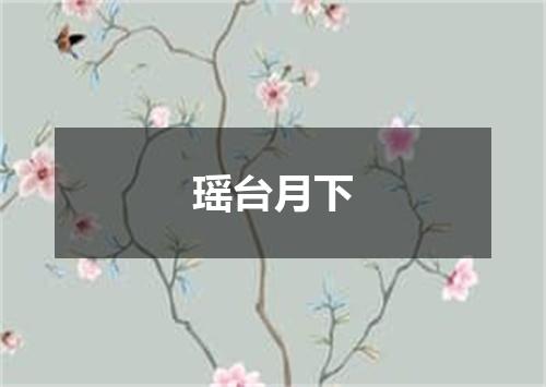 瑶台月下