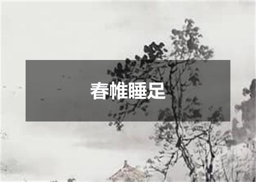 春帷睡足