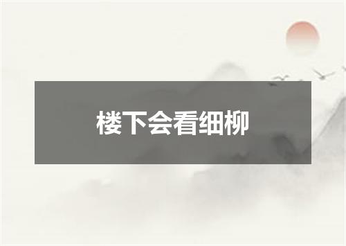 楼下会看细柳