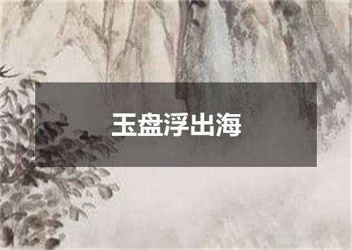 玉盘浮出海
