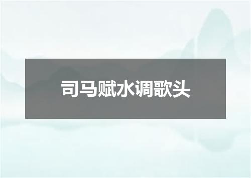 司马赋水调歌头