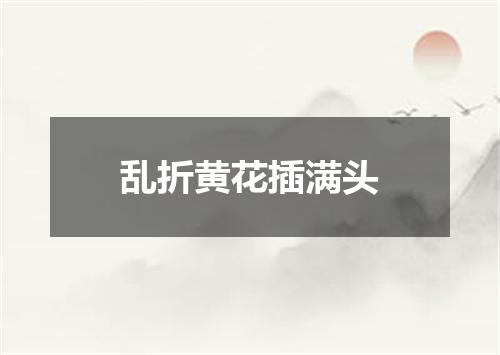 乱折黄花插满头