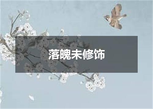 落魄未修饰
