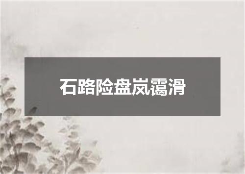 石路险盘岚霭滑