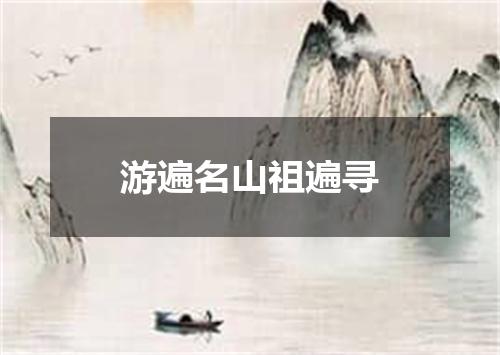 游遍名山祖遍寻