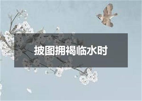 披图拥褐临水时