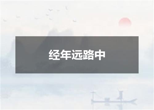 经年远路中