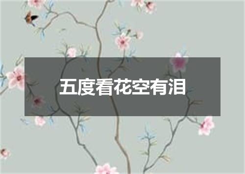 五度看花空有泪