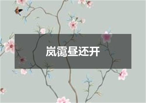 岚霭昼还开