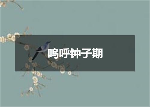 呜呼钟子期