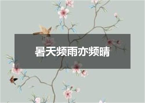 暑天频雨亦频晴