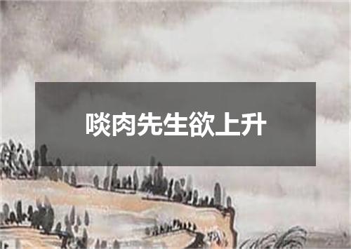 啖肉先生欲上升