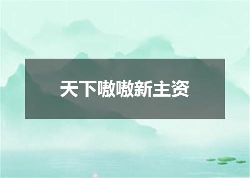天下嗷嗷新主资