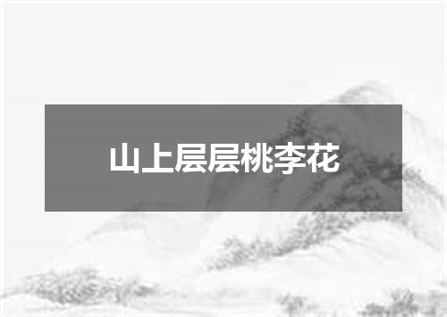 山上层层桃李花
