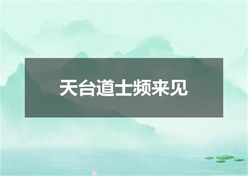 天台道士频来见