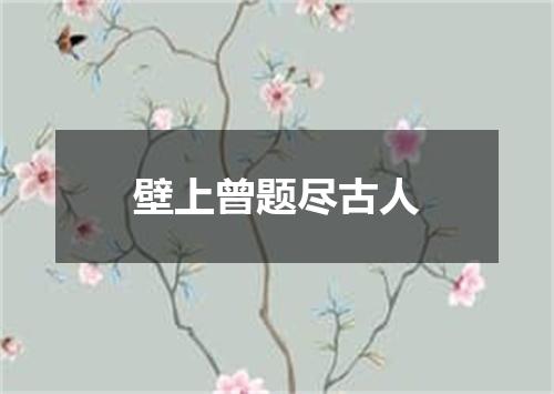 壁上曾题尽古人