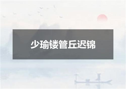 少瑜镂管丘迟锦