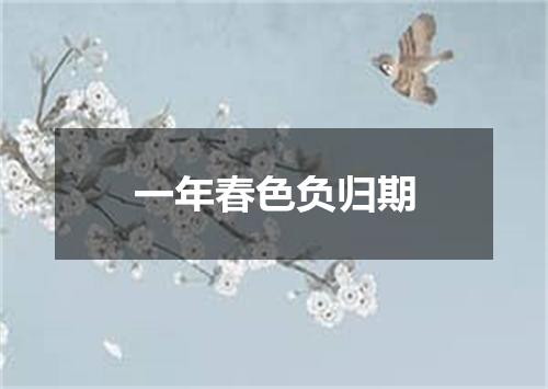 一年春色负归期