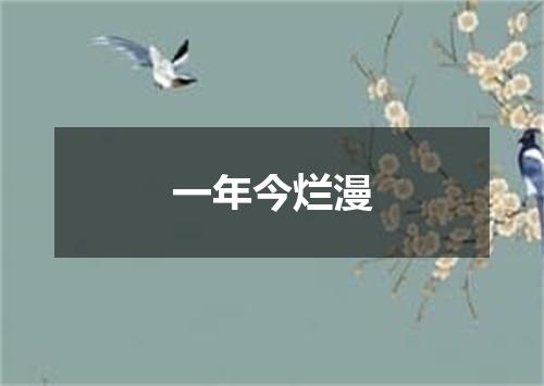 一年今烂漫