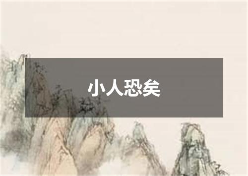小人恐矣