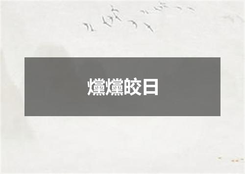 爣爣皎日