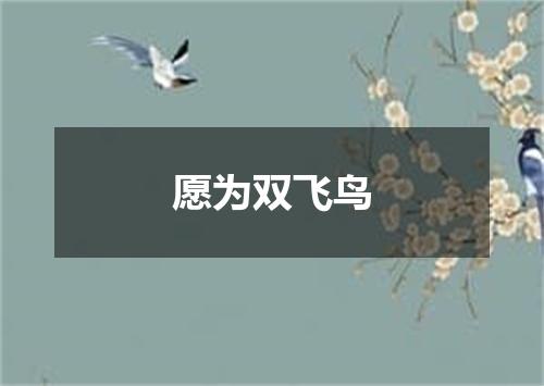 愿为双飞鸟