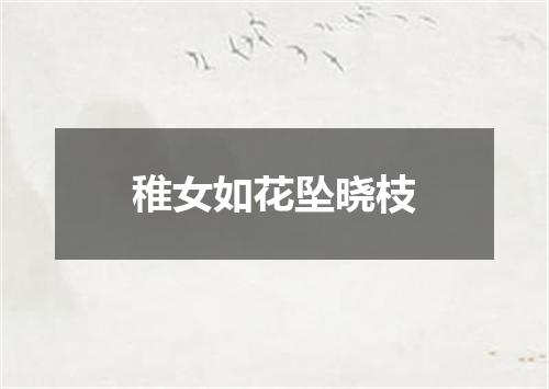 稚女如花坠晓枝