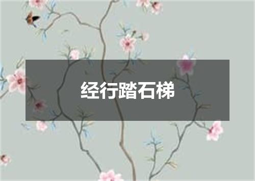 经行踏石梯