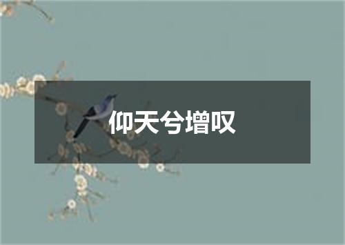 仰天兮增叹