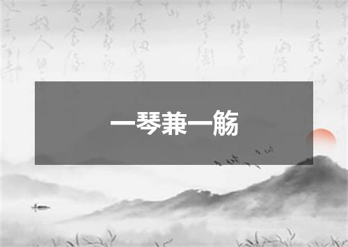 一琴兼一觞