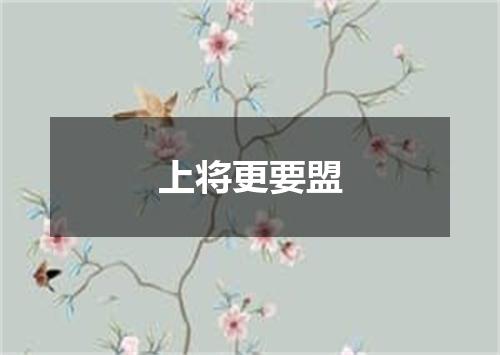 上将更要盟