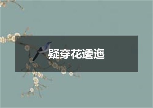 疑穿花逶迤