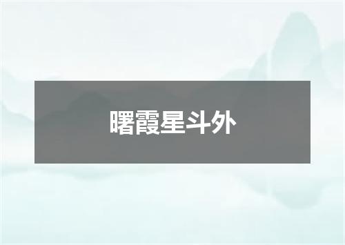 曙霞星斗外
