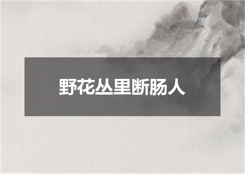 野花丛里断肠人