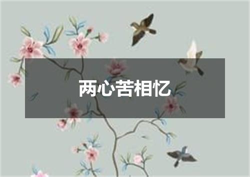 两心苦相忆