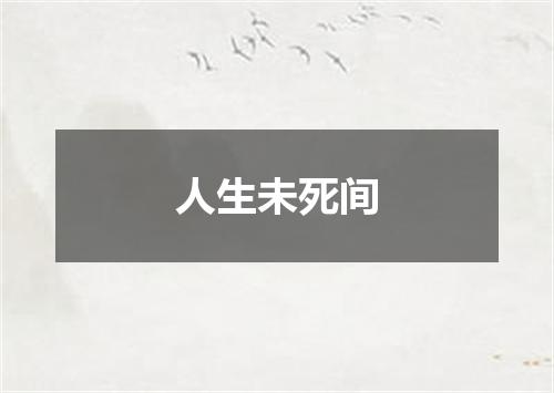 人生未死间